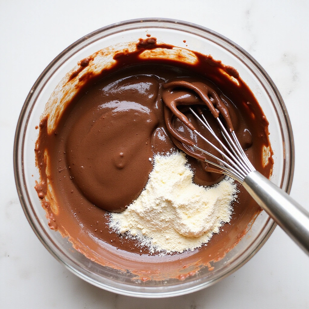 Box Cake Mix Recipes with Chocolate Instant Pudding Dessert - Step 3: Mix Dry Ingredients
