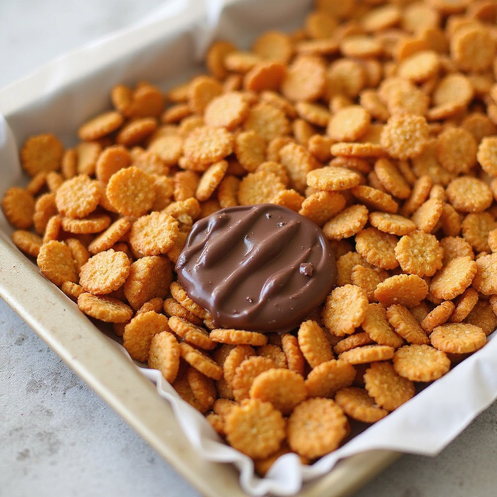 Bugles Snack Mix Recipes with White Chocolate Sweet Salty Treat - Step 7: Cool the Snack Mix
