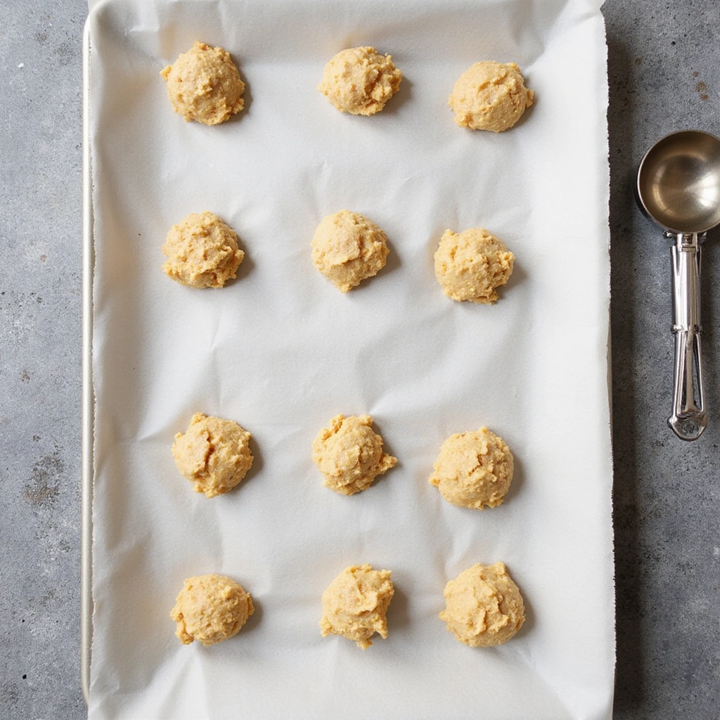 Cake Mix Chocolate Chip Cookies Recipes Easy and Delicious - Step 7: Scoop the Dough