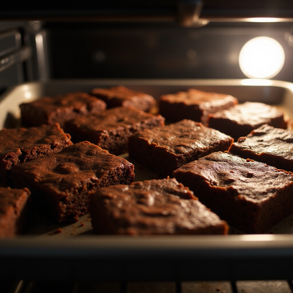 Chocolate Box Cake Mix Recipes for Fudge Brownies at Home - Step 6: Bake the Brownies