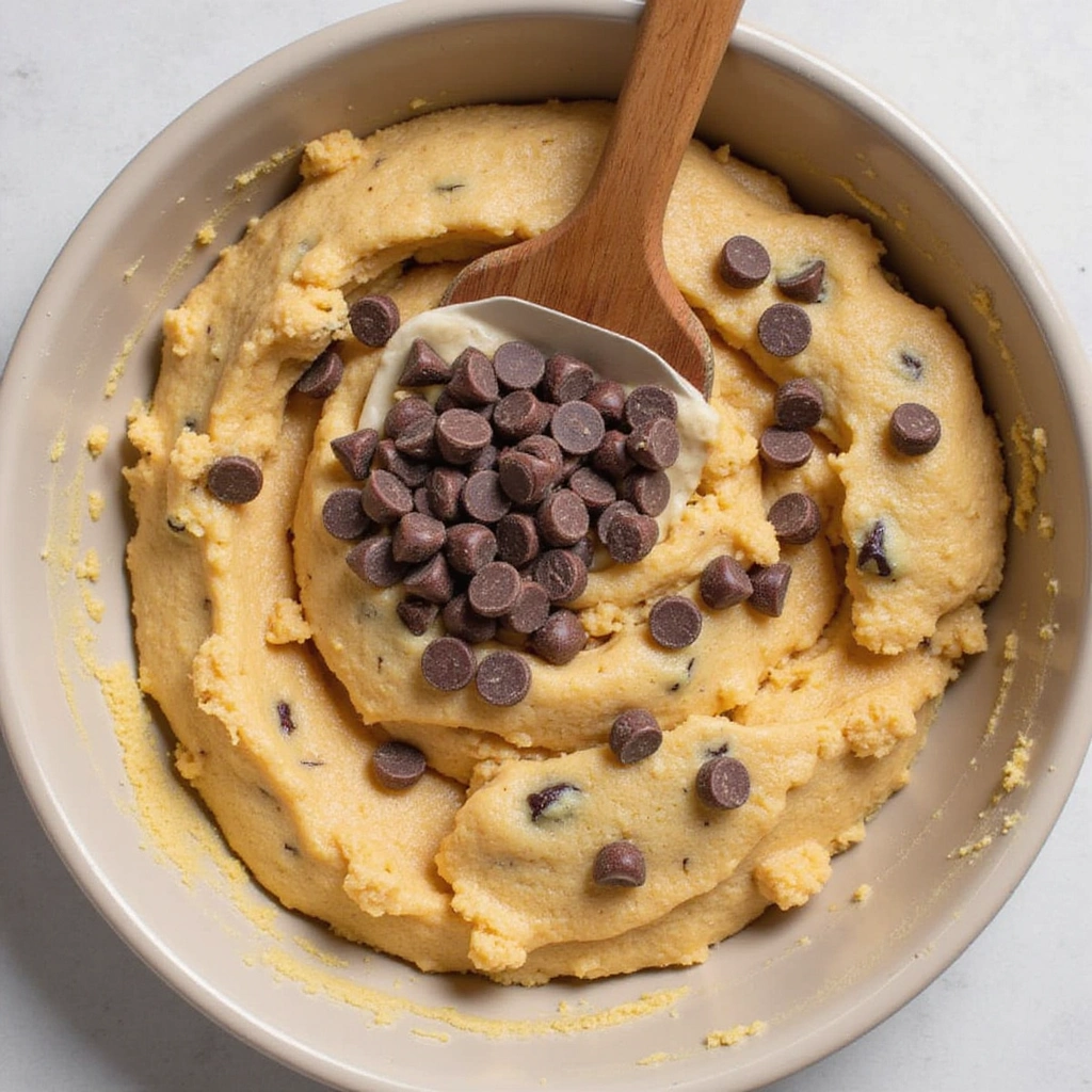 Chocolate Chip Cookie Bars Recipes Easy and Delicious - Step 6: Fold in Chocolate Chips