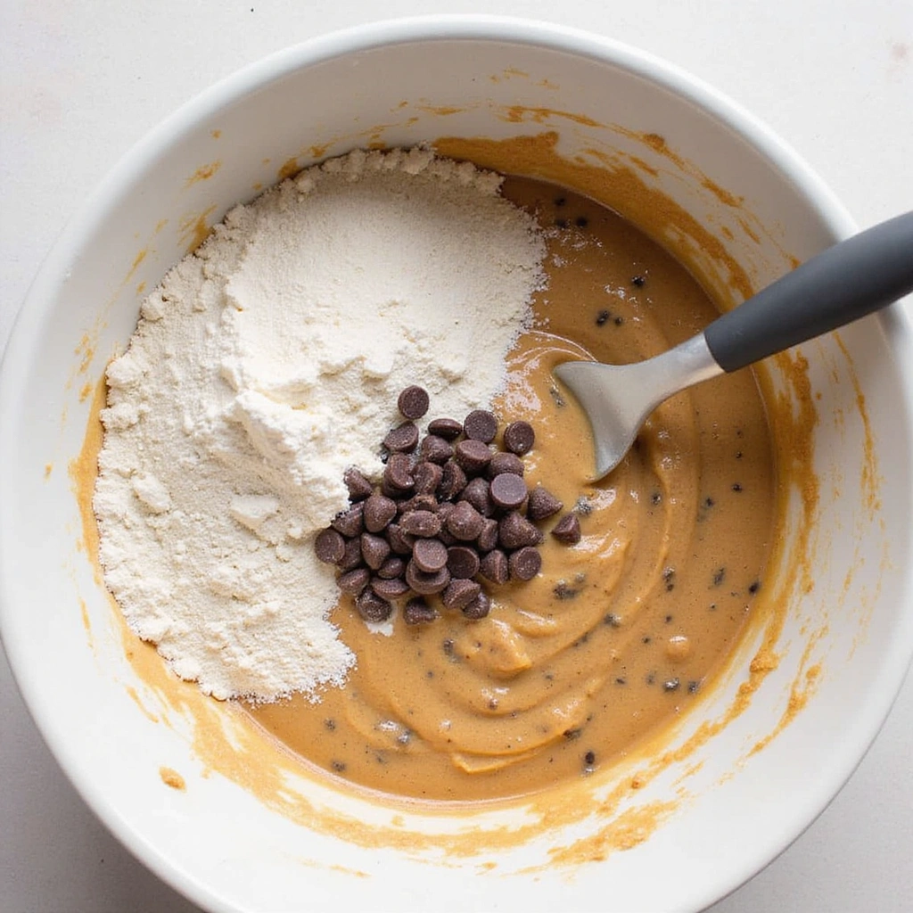 Chocolate Chip Cookies No Eggs Recipes Soft and Chewy - Step 5: Combine Dry and Wet Ingredients