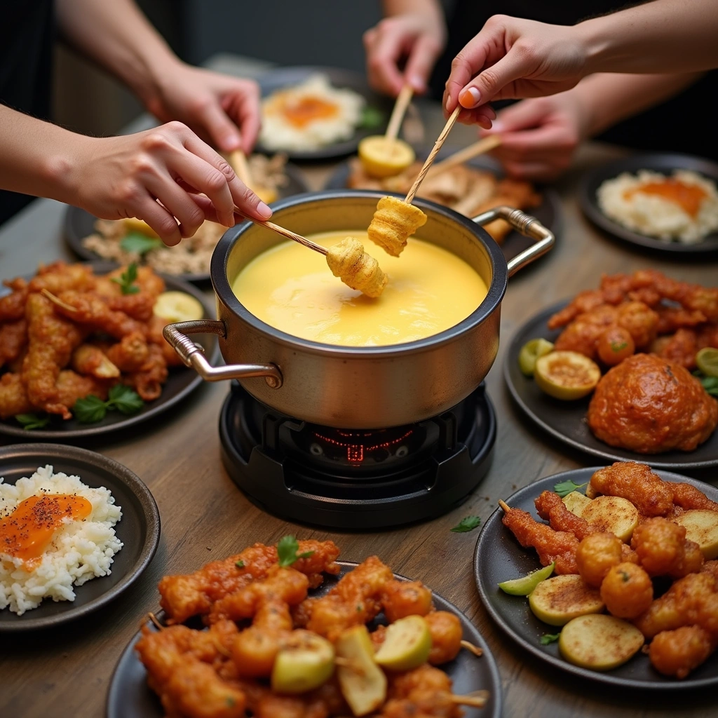 Chocolate Fondue Recipes Melting Pot Peanut Butter Delight - Step 6: Serve and Enjoy