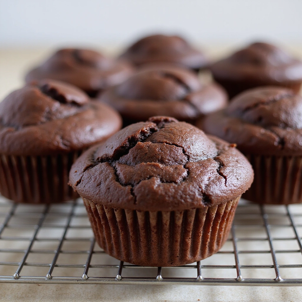 Chocolate Muffins from Cake Mix Recipes Quick and Easy - Step 9: Cool and Serve