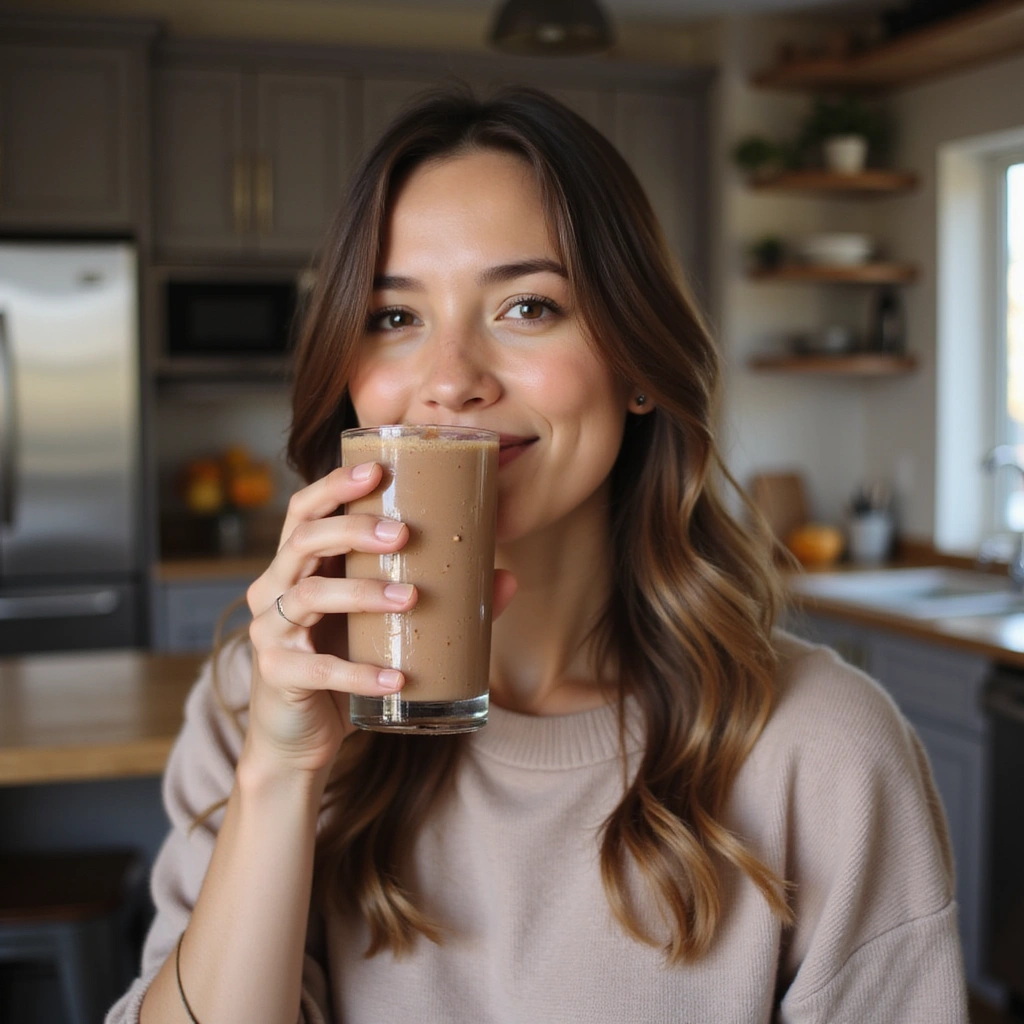 Chocolate Peanut Butter Protein Shake Recipes Healthy and Creamy - Step 6: Enjoy Your Shake