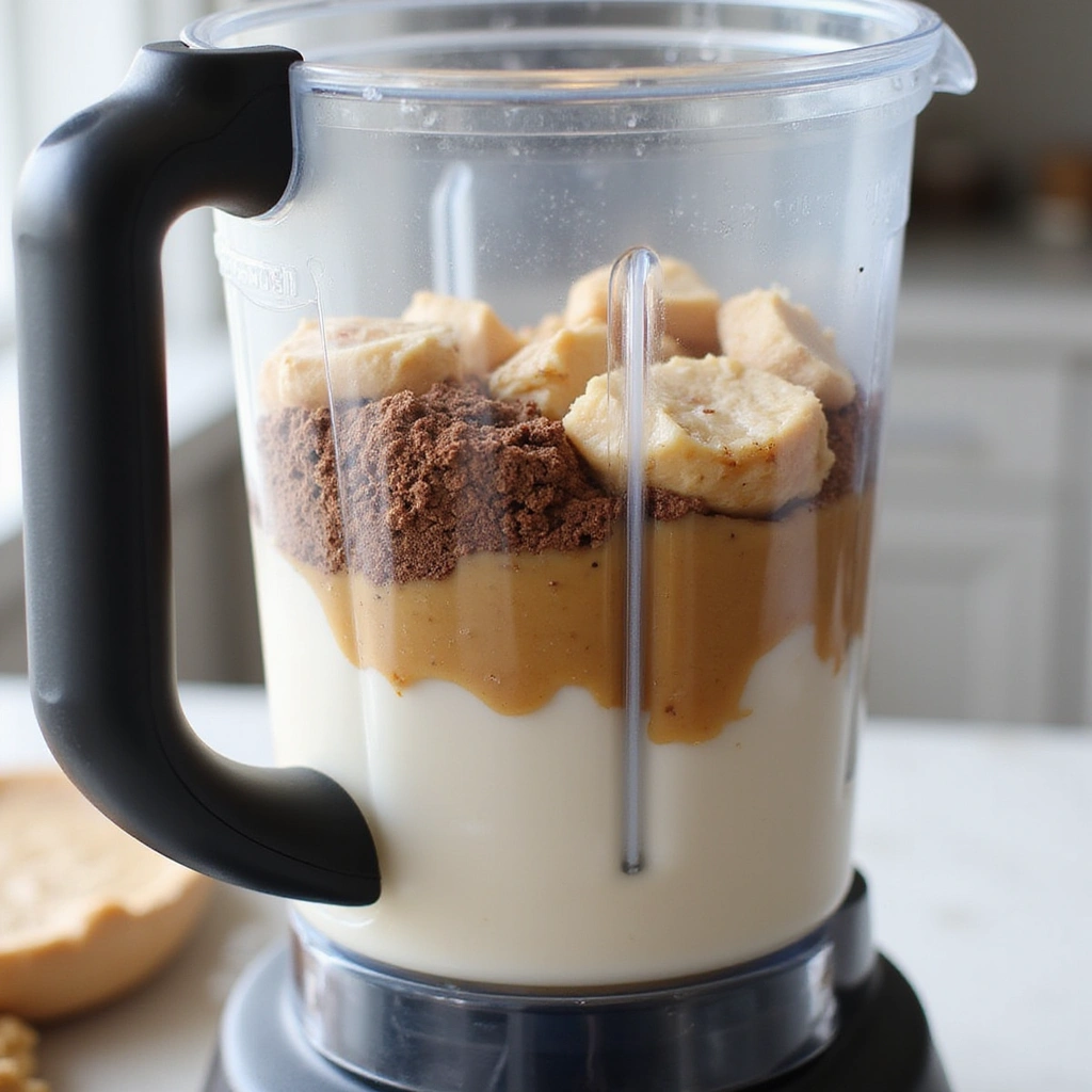 Chocolate Protein Shake Recipes No Banana Smooth and Tasty - Step 2: Add Ingredients to Blender