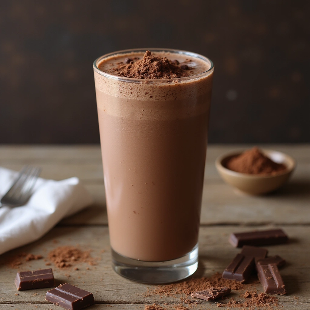 Chocolate Protein Shake Recipes No Banana Smooth and Tasty - Step 5: Serve the Shake