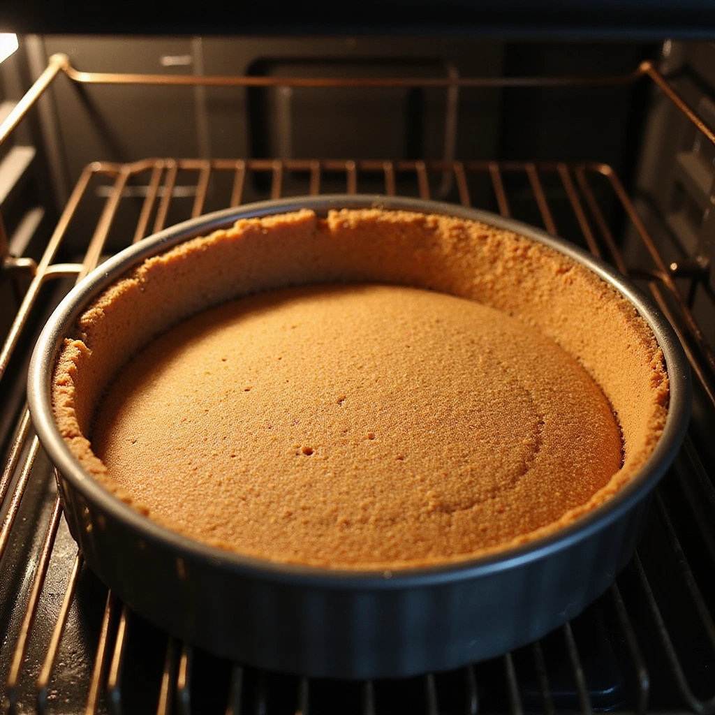 Copycat Cheesecake Factory White Chocolate Raspberry Recipe - Step 2: Bake the Crust