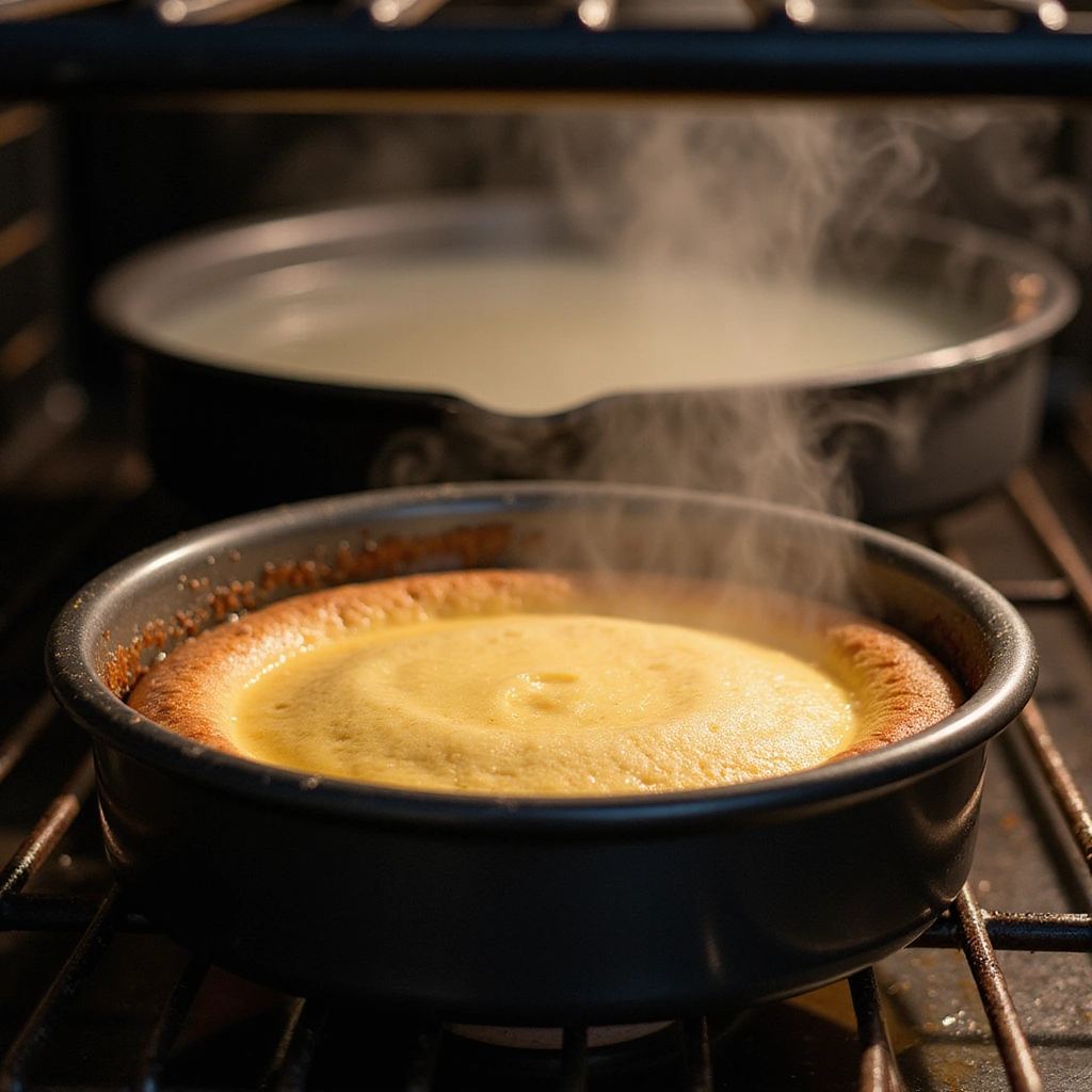 Copycat Cheesecake Factory White Chocolate Raspberry Recipe - Step 6: Bake the Cheesecake