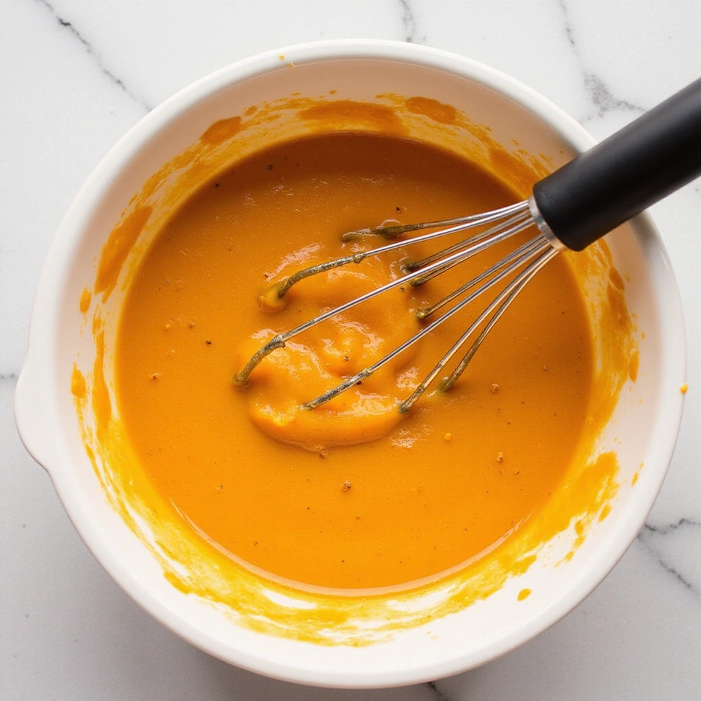 Gluten Free Pumpkin Chocolate Chip Muffins Easy Homemade Recipe - Step 2: Mix the Wet Ingredients