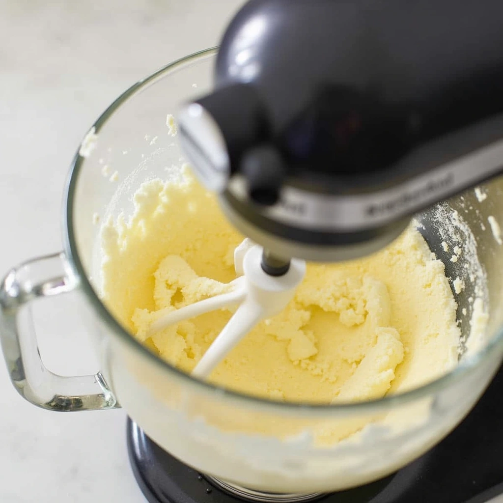 KitchenAid Mixer Recipes Chocolate Chip Cookies Perfectly Baked - Step 2: Cream Butter and Sugars