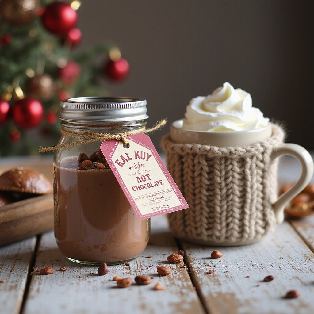 Mason Jar Hot Chocolate Mix Recipes Cozy Homemade Gift 6 Mason Jar Hot Chocolate Mix Recipes Cozy Homemade Gift Step 6 Gift Your Hot Chocolate Mix