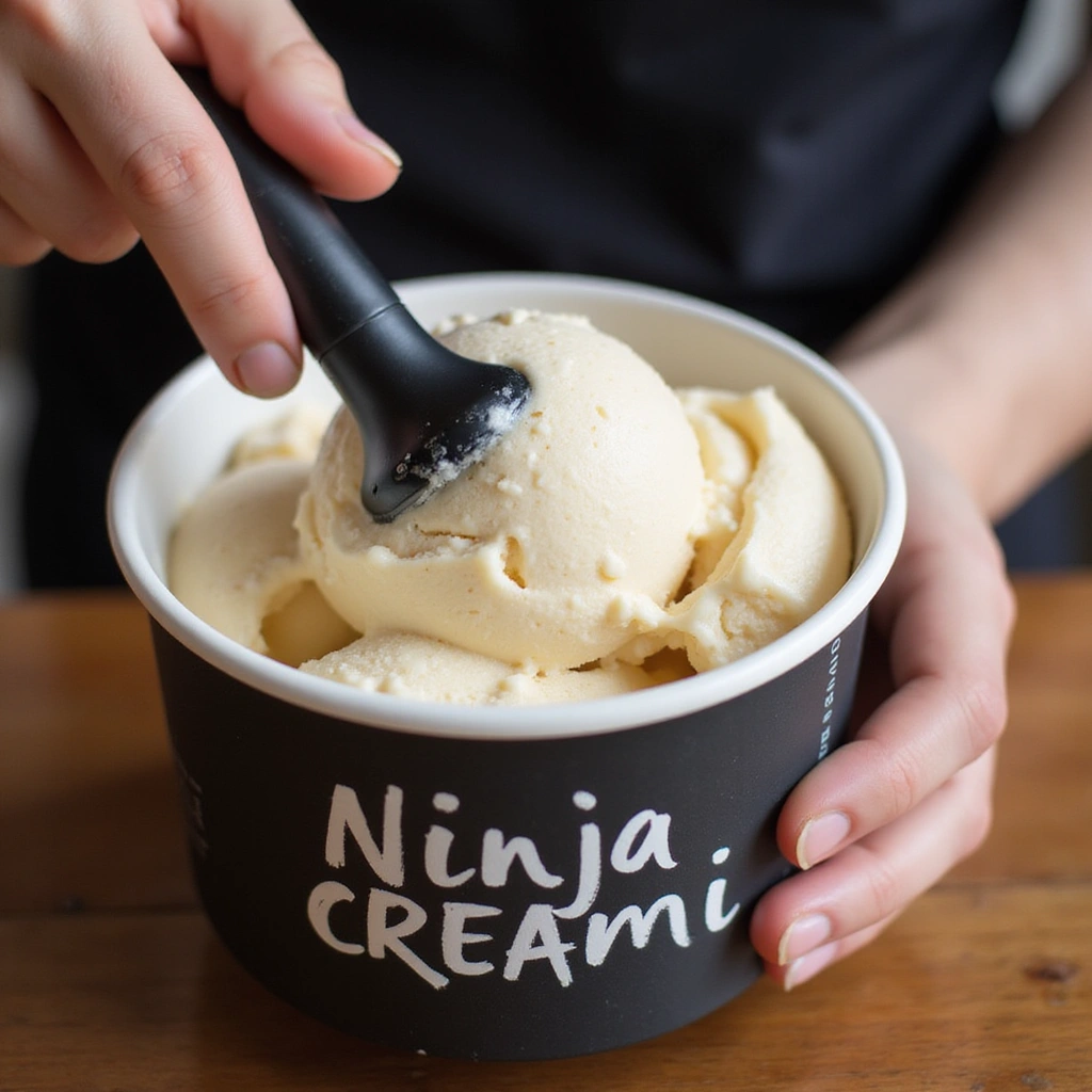 Ninja Creami Ice Cream Recipes Using Chocolate Pudding Mix - Step 5: Process the Ice Cream