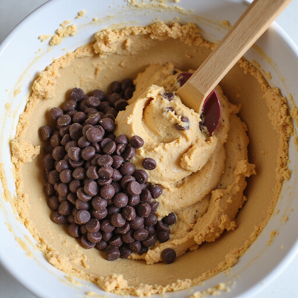 Sea Salt Chocolate Chip Cookies Recipes Chewy and Gooey - Step 5: Fold in Chocolate Chips