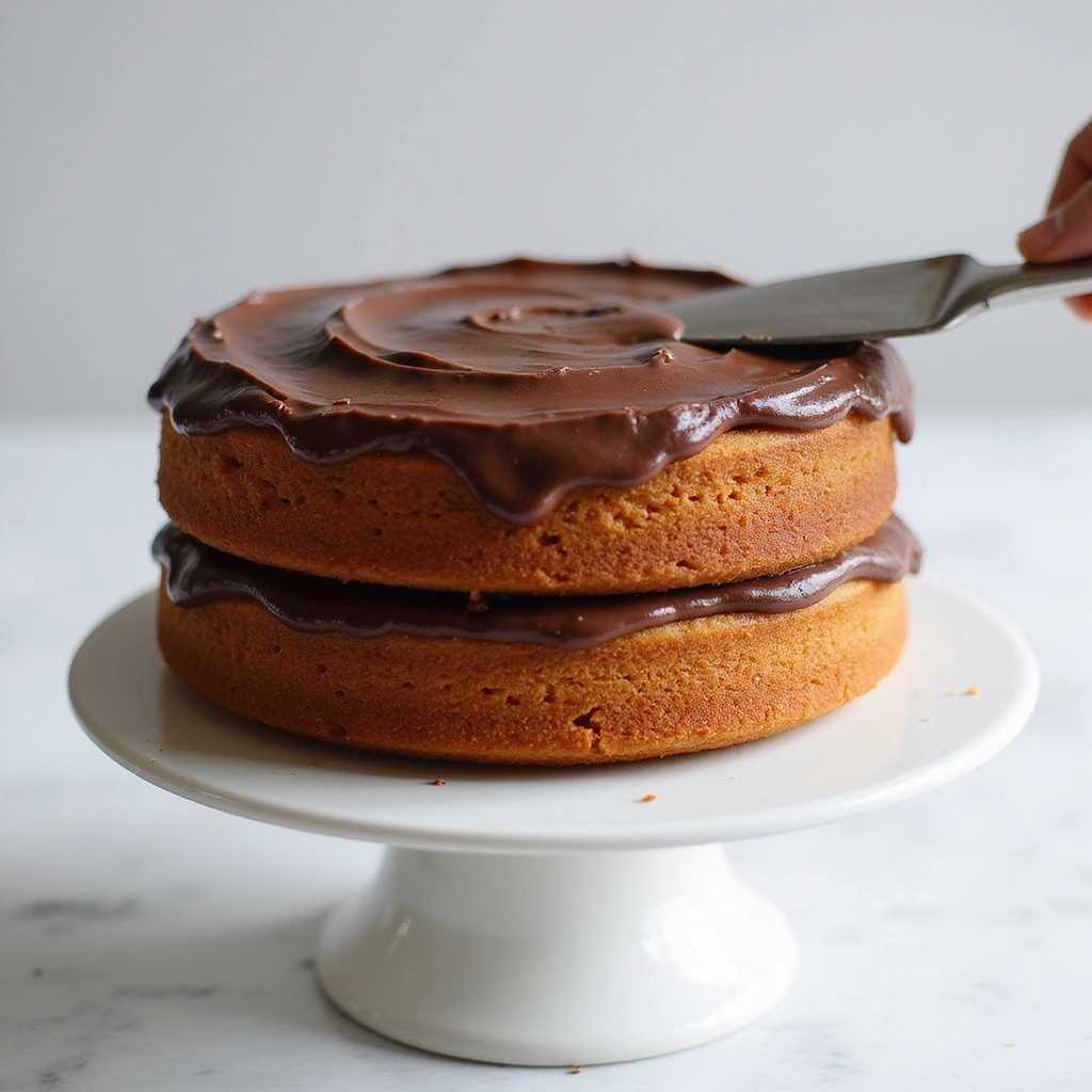 Triple Chocolate Fudge Cake Mix Recipes Decadent and Easy - Step 10: Assemble the Cake