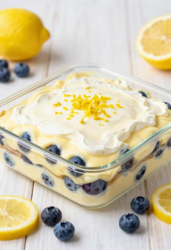 10 Dessert Lasagna Recipes for Easy Layered Sweets - 3. Creamy Lemon Blueberry Lasagna 1
