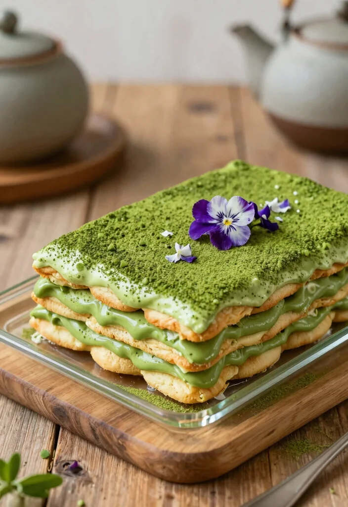 10 Dessert Lasagna Recipes for Easy Layered Sweets - 8. Matcha Green Tea Lasagna 1