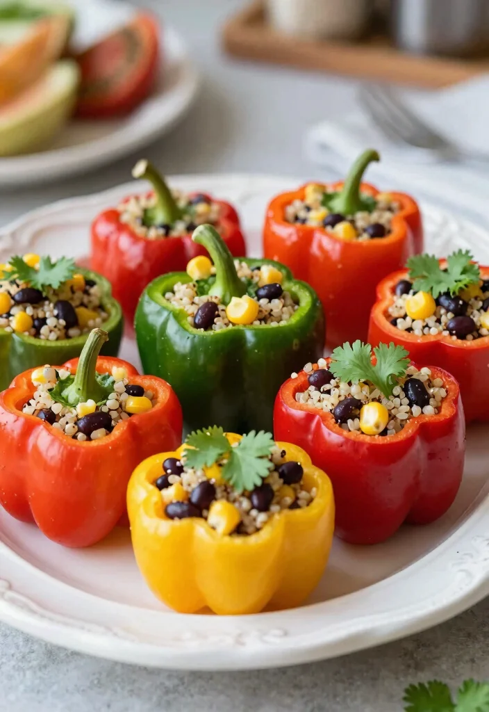 10 Dinner Party Starter Recipes That Impress Guests - 1. Mini Stuffed Bell Peppers 1