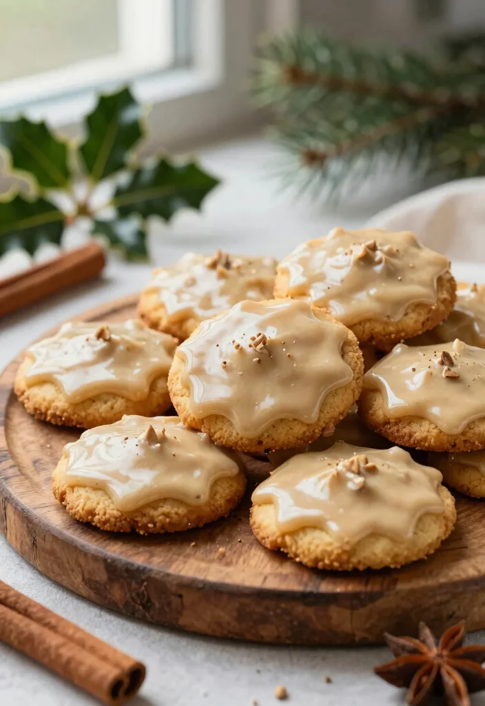 10 Eggnog Dessert Recipes for a Cozy Holiday Treat - 2. Eggnog Cookies with Nutmeg Glaze 1