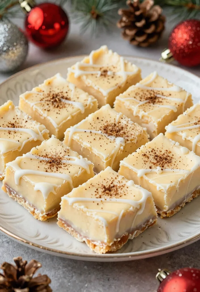 10 Eggnog Dessert Recipes for a Cozy Holiday Treat - 5. Eggnog Fudge 1
