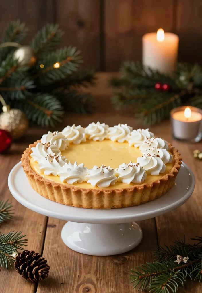 10 Eggnog Dessert Recipes for a Cozy Holiday Treat - 7. Eggnog Tart 1