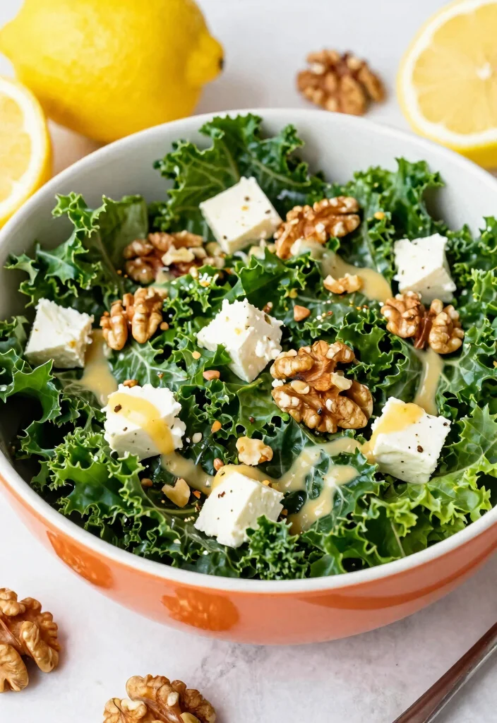 10 Keto Kale Recipes for Nutritious Savory Sides - 4. Kale & Feta Salad 1