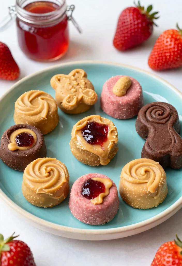 10 Keto Peanut Butter Recipes for Sweet Low Carb Treats - 8. Peanut Butter and Jelly Fat Bombs 1