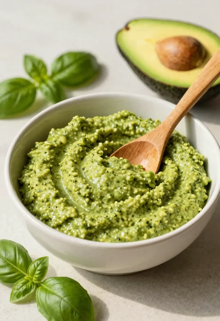 10 Keto Pesto Recipes for Fresh Flavorful Low Carb Meals - 3. Avocado Basil Pesto 1