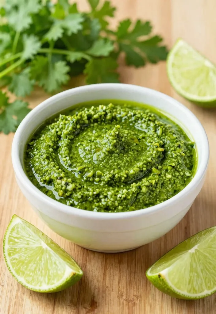 10 Keto Pesto Recipes for Fresh Flavorful Low Carb Meals - 6. Cilantro Lime Pesto 1