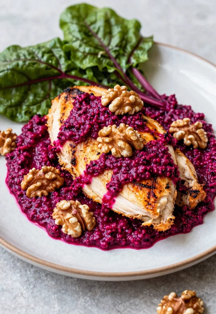 10 Keto Pesto Recipes for Fresh Flavorful Low Carb Meals - 8. Beet and Walnut Pesto 1