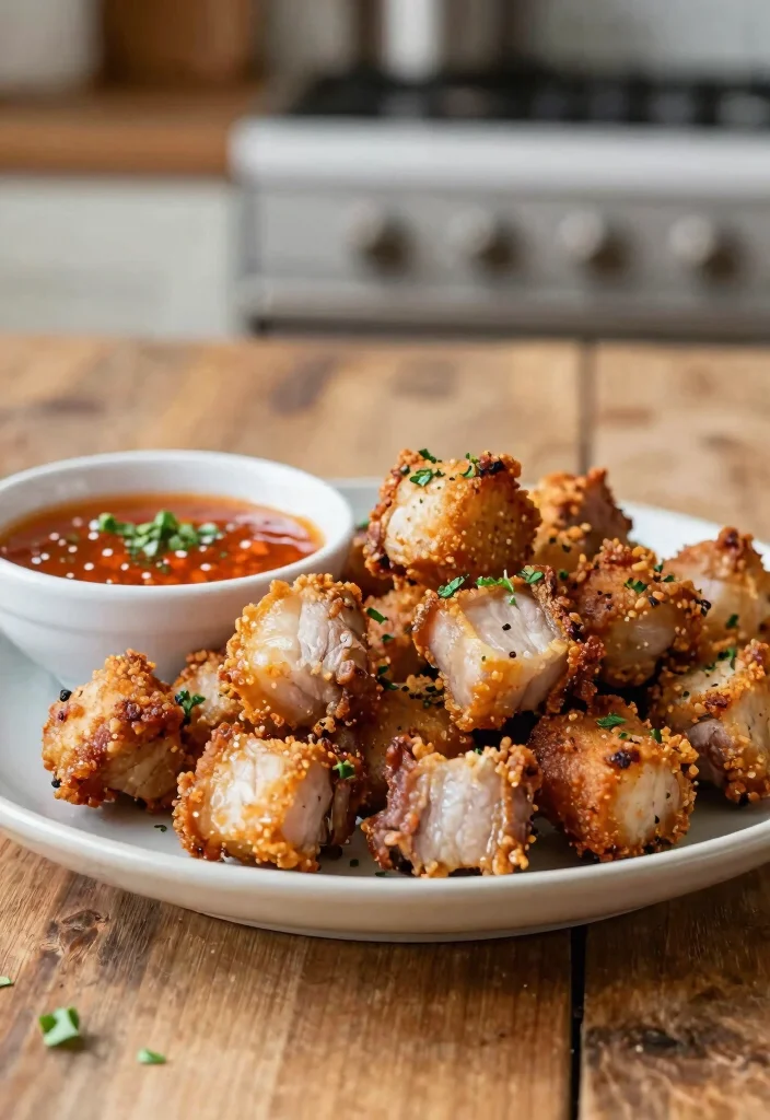 10 Keto Pork Belly Recipes for Rich Low Carb Meals - 1. Crispy Air Fryer Pork Belly Bites 1