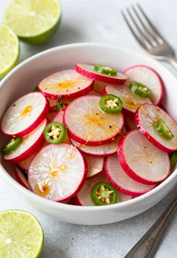 10 Keto Radish Recipes for Simple Potato Free Sides - 8. Spicy Radish Salad 1