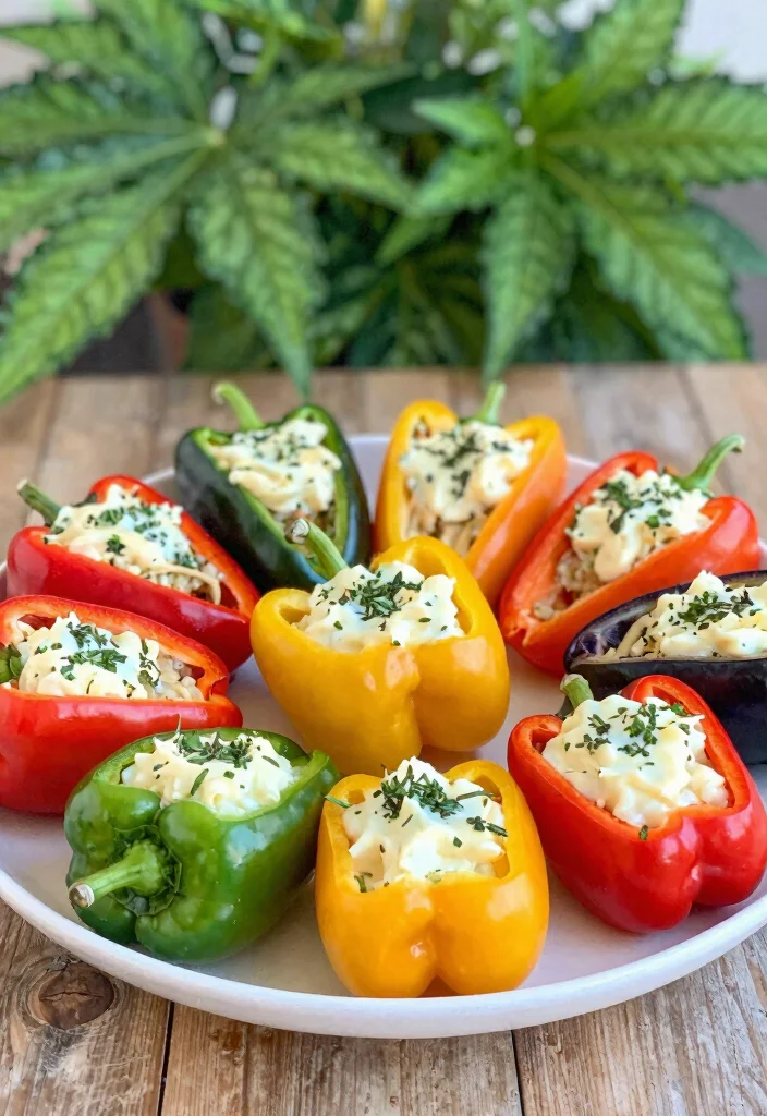 10 Keto Snack Recipes for Easy Low Carb Bites - 6. Stuffed Mini Peppers 1