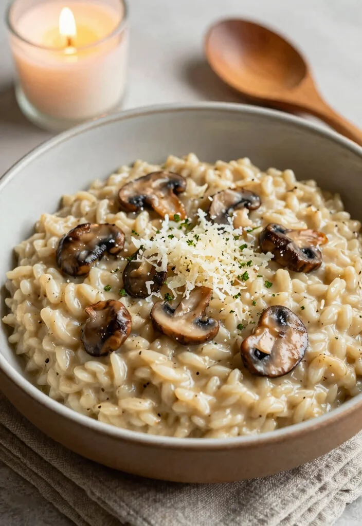 10 Single Serving Dinner Recipes for Easy Nights In - 4. Creamy Mushroom Risotto 1