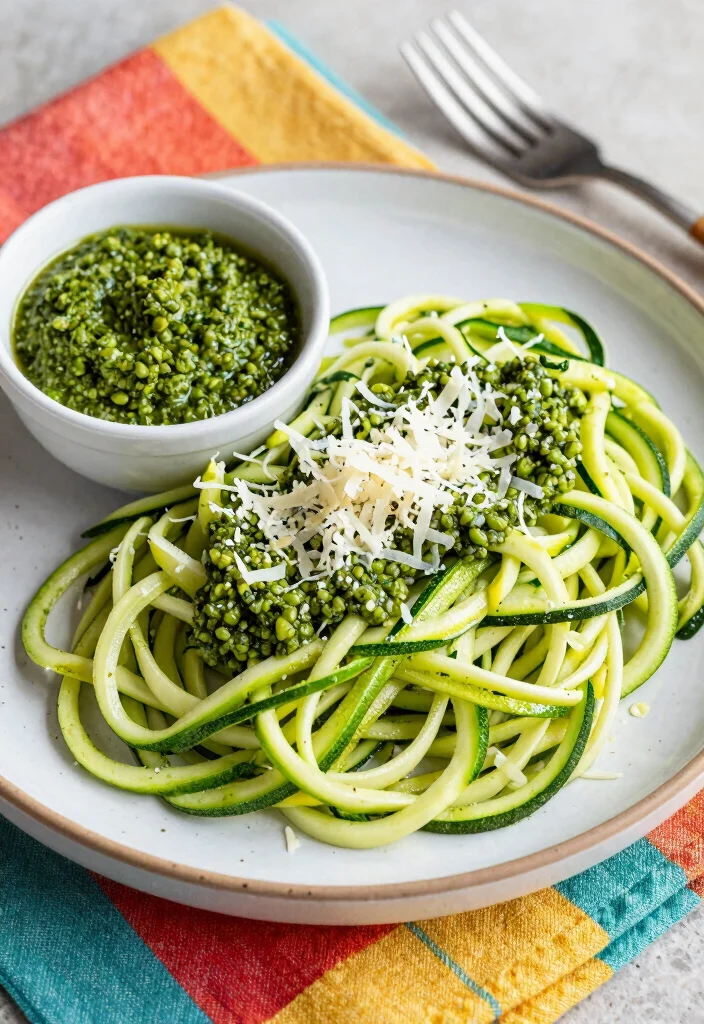 10 Single Serving Dinner Recipes for Easy Nights In - 5. Zucchini Noodles with Pesto 1