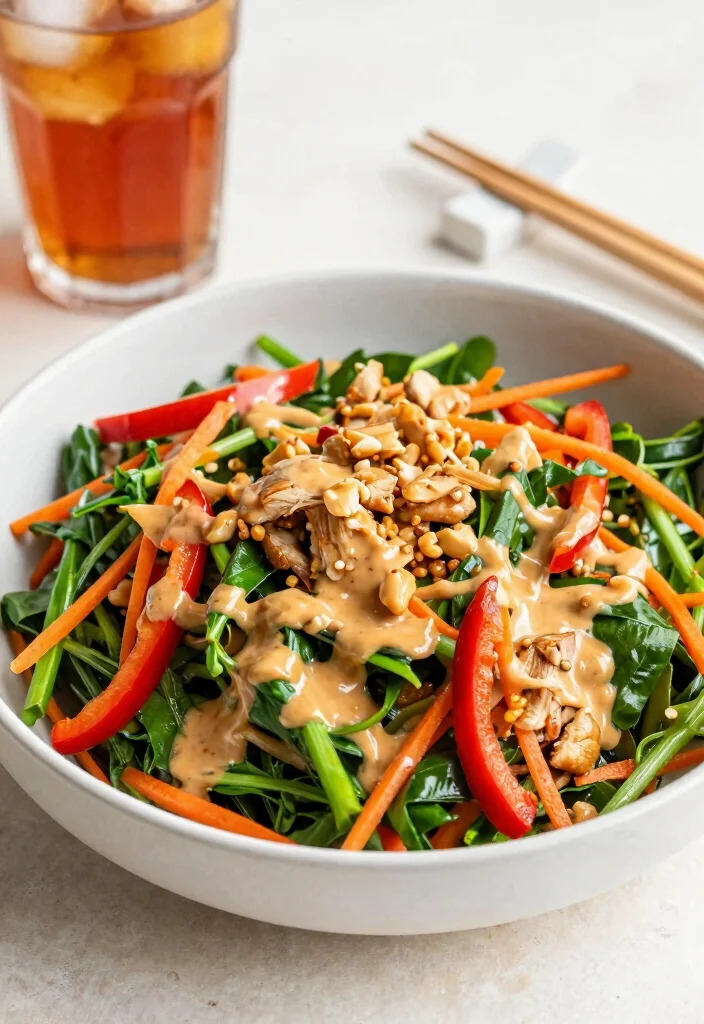 10 Single Serving Dinner Recipes for Easy Nights In - 6. Thai Peanut Chicken Salad 1