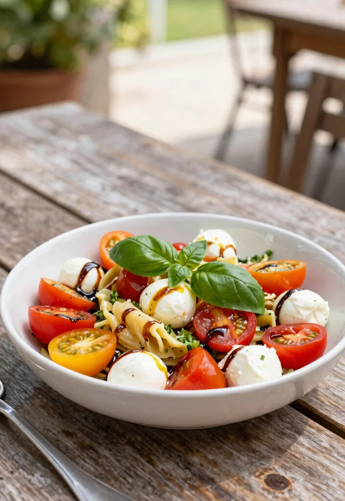 10 Single Serving Dinner Recipes for Easy Nights In - 9. Caprese Pasta Salad 1