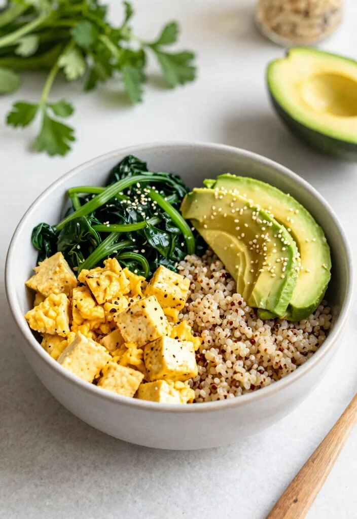 10 Vegan Egg Recipes for Creative Plant Based Cooking - 9. Savory Vegan Breakfast Bowl 1