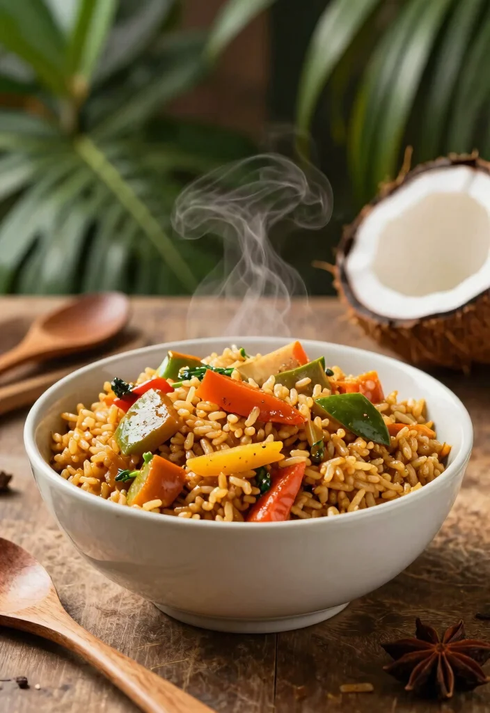 10 Vegan Rice Cooker Recipes for Simple One Pot Meals - 3. Coconut Curry Brown Rice 1