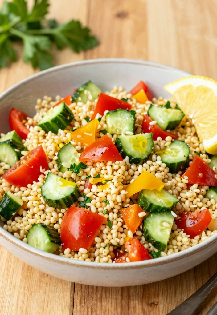 10 Vegan Rice Cooker Recipes for Simple One Pot Meals - 6. Mediterranean Couscous Salad 1