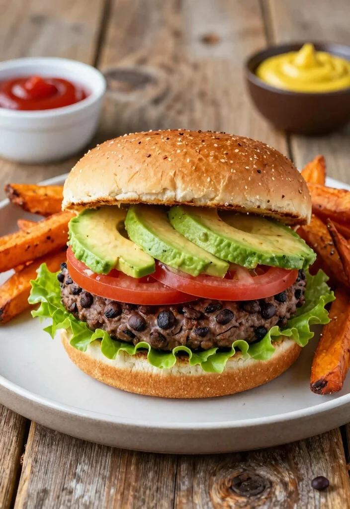 12 Black Bean Vegan Recipes for Easy Protein Packed Meals - 3. Black Bean Burger 1