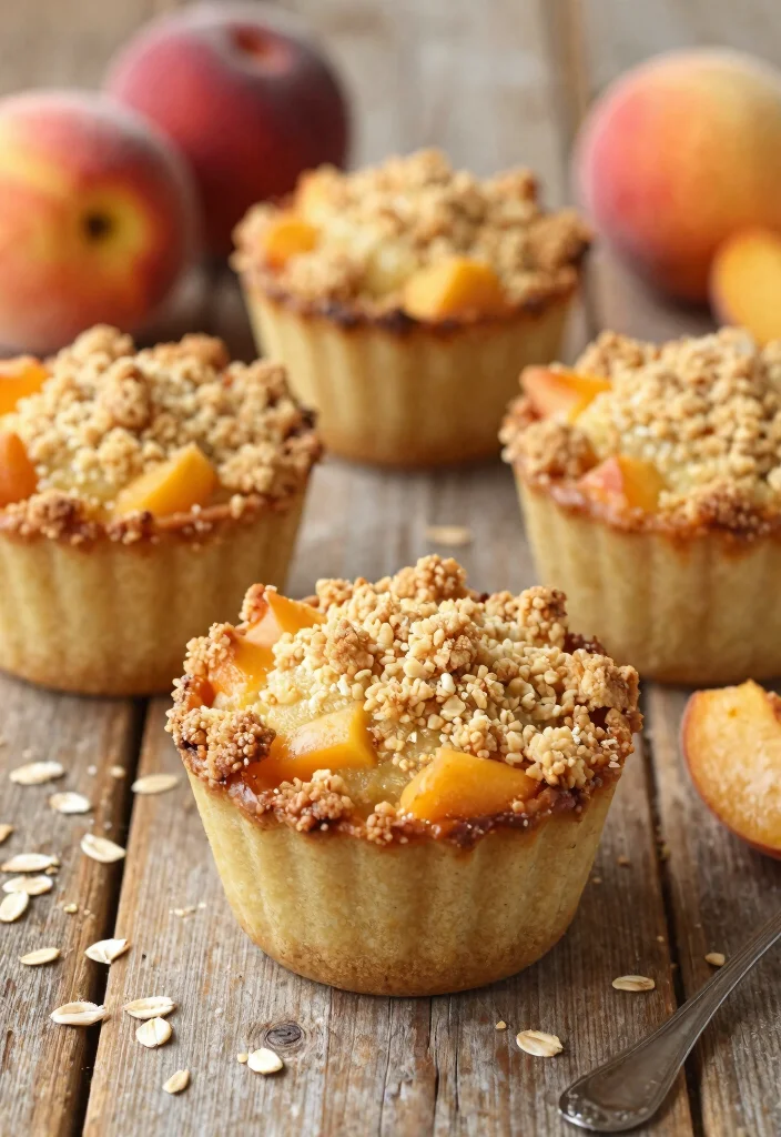 12 Desserts Recipes for Kids That Are Fun and Simple - 10. Peach Cobbler Cups 1