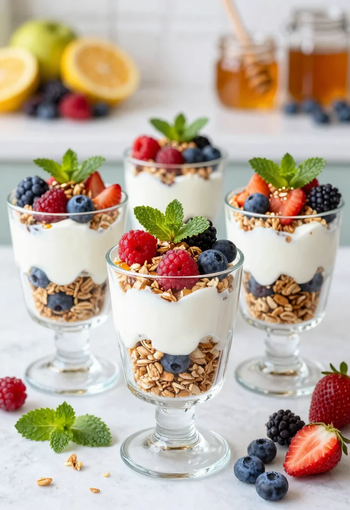 12 Desserts Recipes for Kids That Are Fun and Simple - 2. Yogurt Parfaits 1