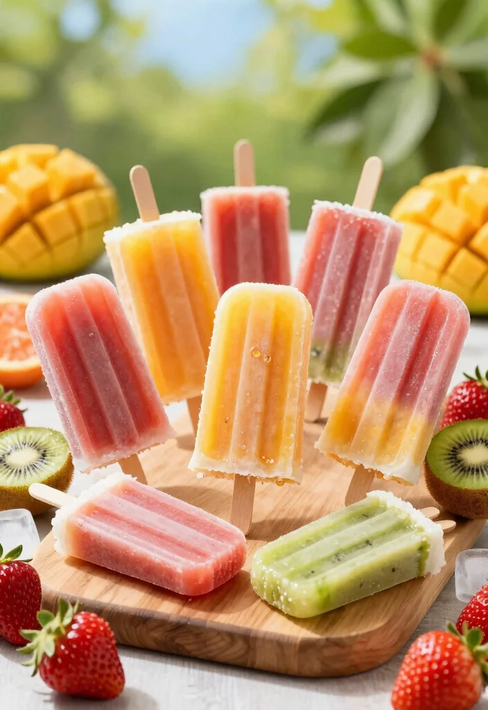 12 Desserts Recipes for Kids That Are Fun and Simple - 3. Fruit Popsicles 1