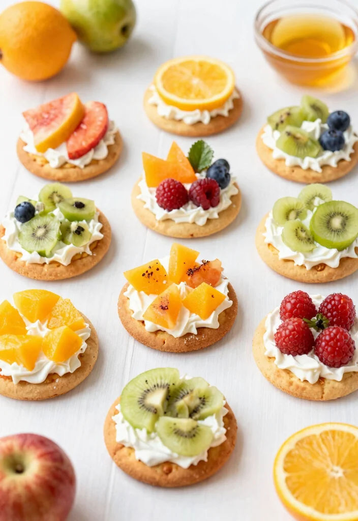 12 Desserts Recipes for Kids That Are Fun and Simple - 5. Mini Fruit Pizza 1