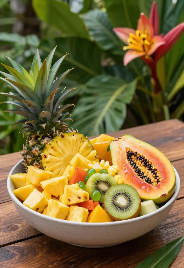12 Hawaiian Dinner Recipes with Sweet Savory Island Flavor - 10. Tropical Fruit Salad 1