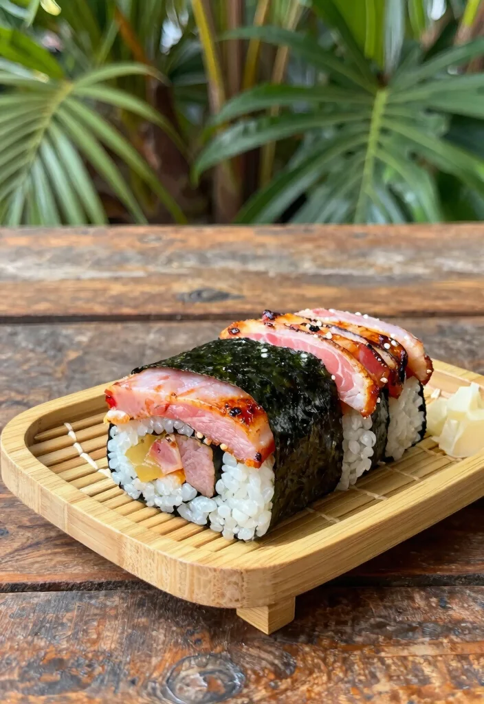 12 Hawaiian Dinner Recipes with Sweet Savory Island Flavor - 7. Spam Musubi 1