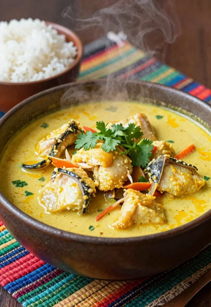 12 Healthy Catfish Recipes for Simple Southern Style Meals - 10. Catfish Curry with Coconut Milk 1