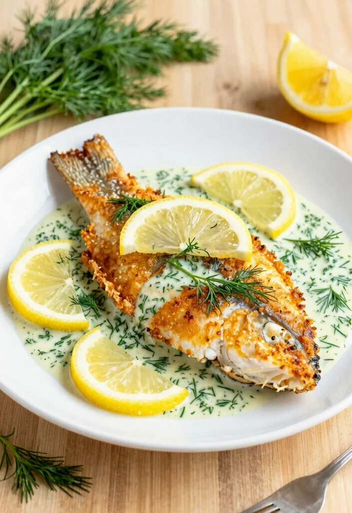 12 Healthy Catfish Recipes for Simple Southern Style Meals - 2. Baked Catfish with Lemon-Dill Sauce 1