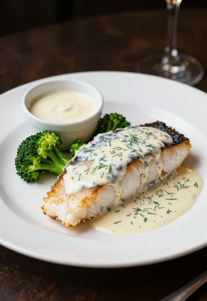 12 Healthy Mahi Mahi Recipes for Light Fresh Dinners - 9. Mahi Mahi with Creamy Dill Sauce 1